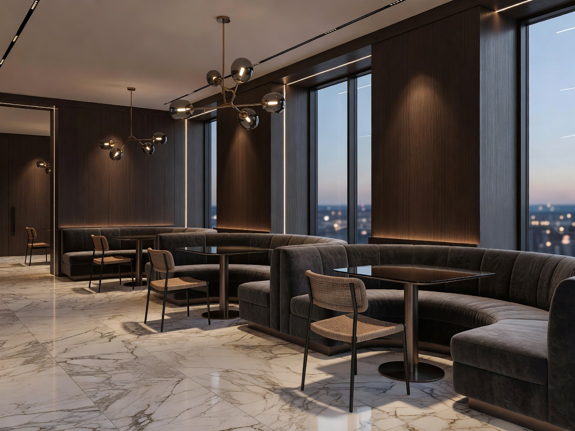 Contemporary luxury restaurant interior design